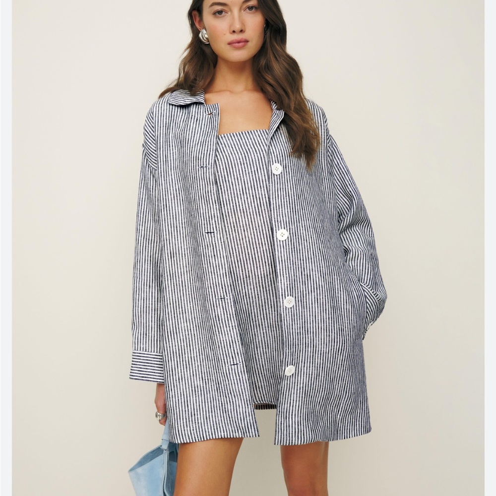 Reformation Irene Linen Jacket | size M